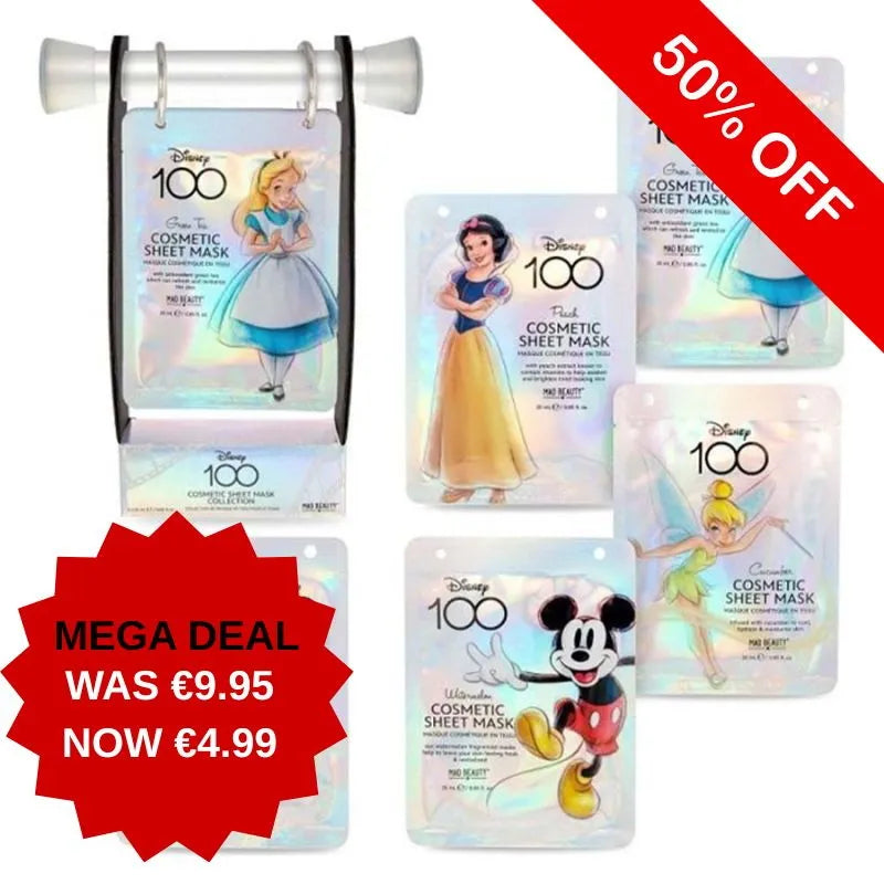 Disney 100 Flip Book 5-Piece Face Mask Set – beauty mask