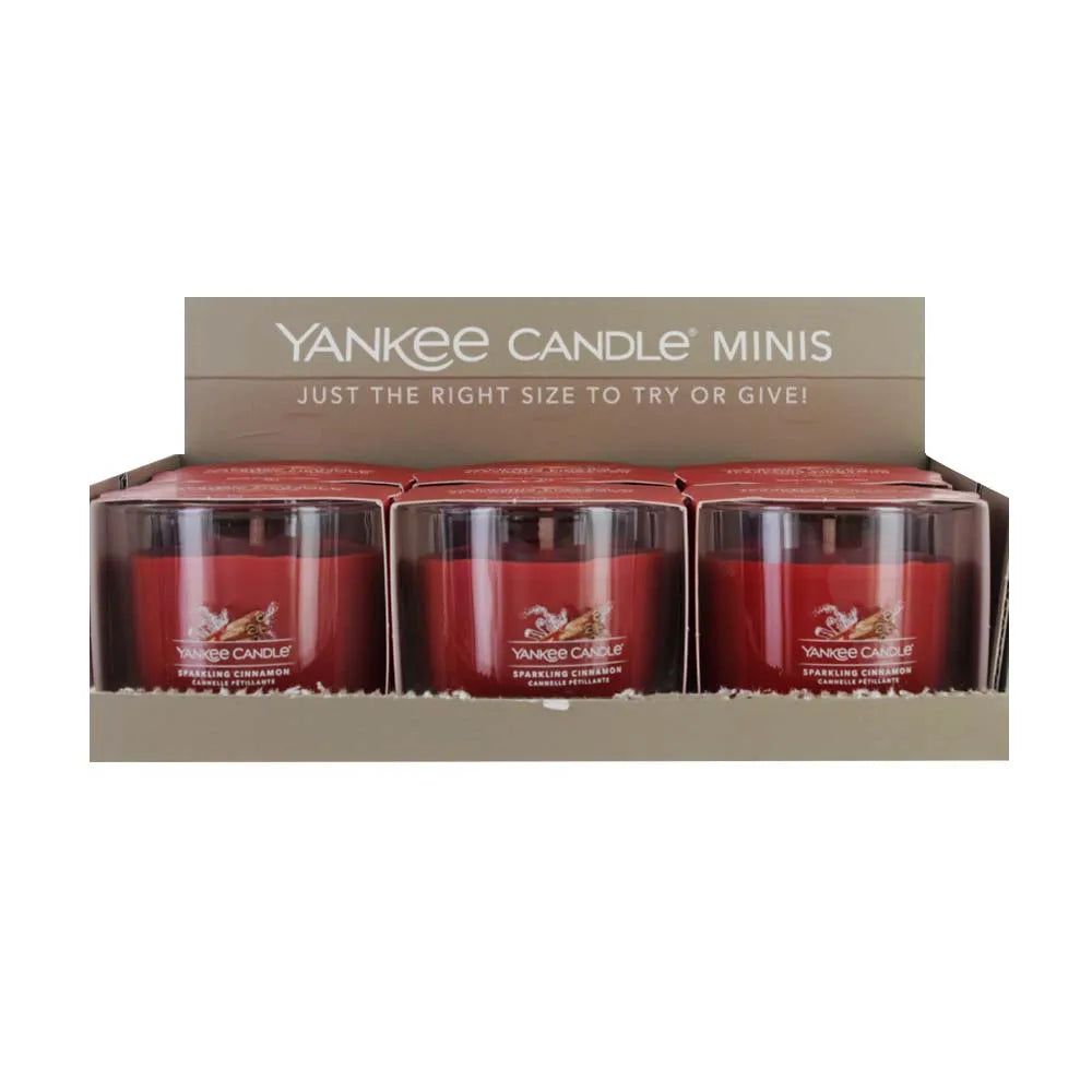 Yankee Votive Candle Sparkling Cinnamon 37G X6 (Pack of 6)