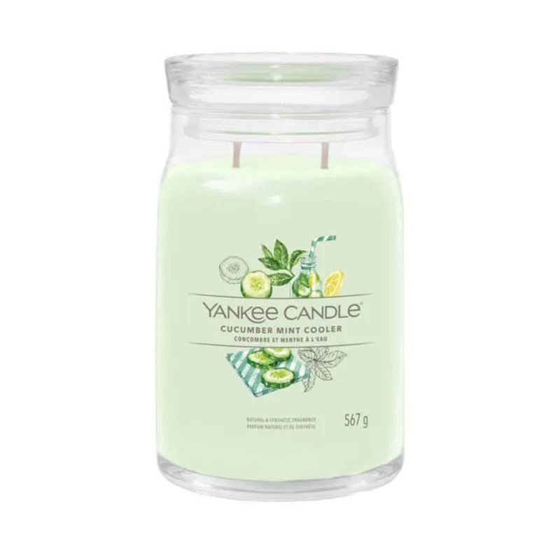 Yankee Signature Cucumber Mint Cooler 567G Candle X4 (Pack of 4)