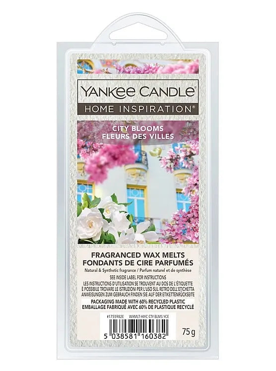 Yankee Wax Melts 75G City Blooms (Pack of 6)