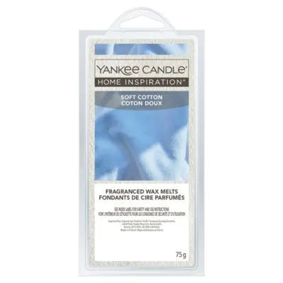 Yankee Wax Melts 75G Soft Cotton (Pack of 6)