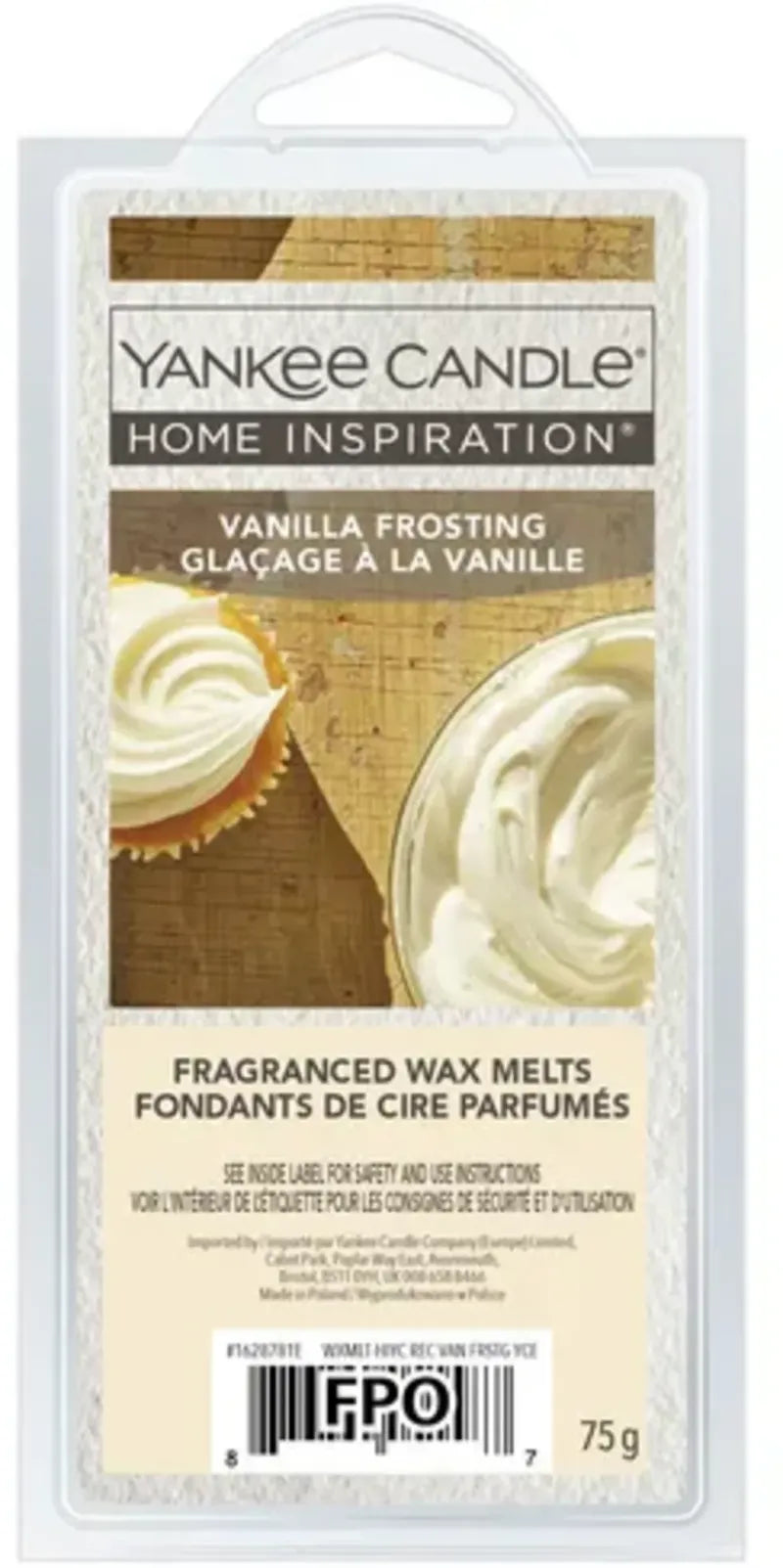 Yankee Wax Melts 75G Vanilla Frosting (Pack of 6)