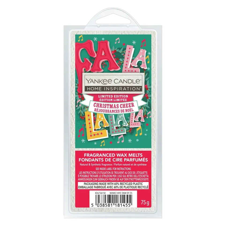 Yankee Wax Melts 75G Christmas Cheer X5 (Pack of 6)