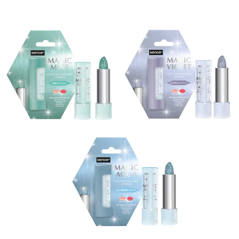 2040865 Sence Collection Colour Changing Lip Balms (Pack of 12)