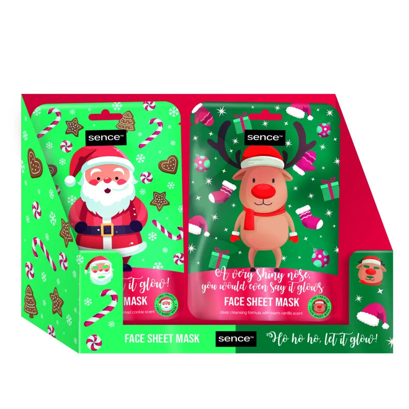 2040942 Sence Collection Xmas Face Masks X24 (Pack of 24)