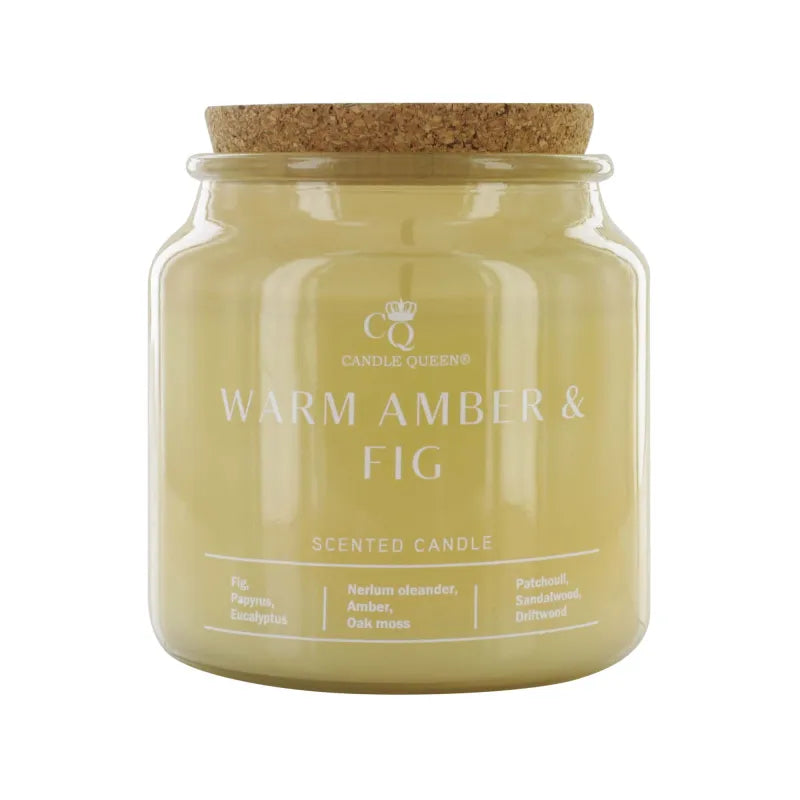 Candlequeen Warm Amber & Fig Luxury Candle 390G (Pack of 9)