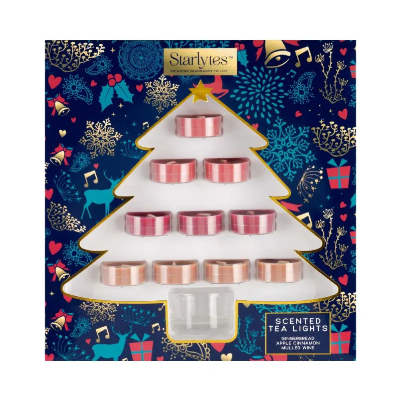 90639 Starlytes Christmas Tree Votive & Holder (Pack of 6)
