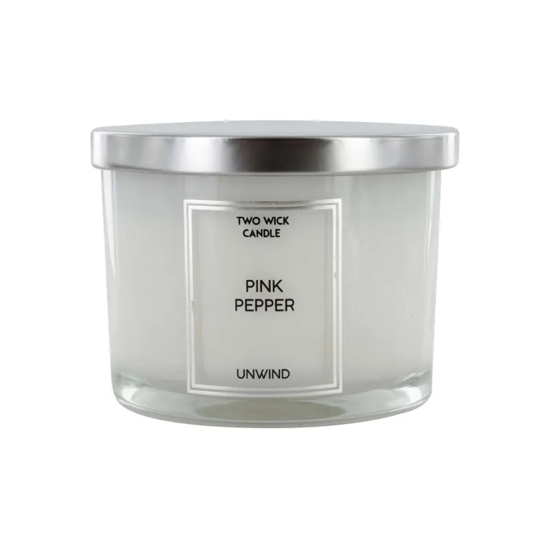 Candlelight 2 Wick Pink Pepper Candle 260G X6 (Pack of 6)