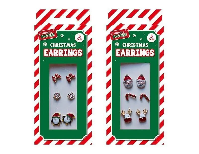 Xma4205Ob Xmas Earrings 3 Pack (Pack of 12)