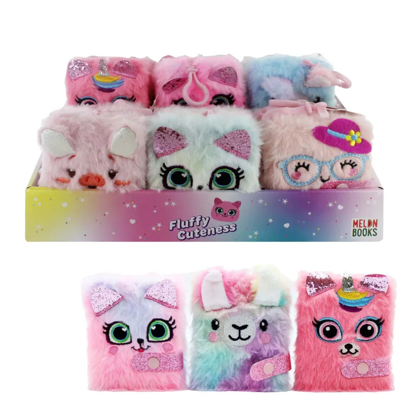 Mini Fluffy Cuteness Notebooks Disp X24 (Pack of 24)