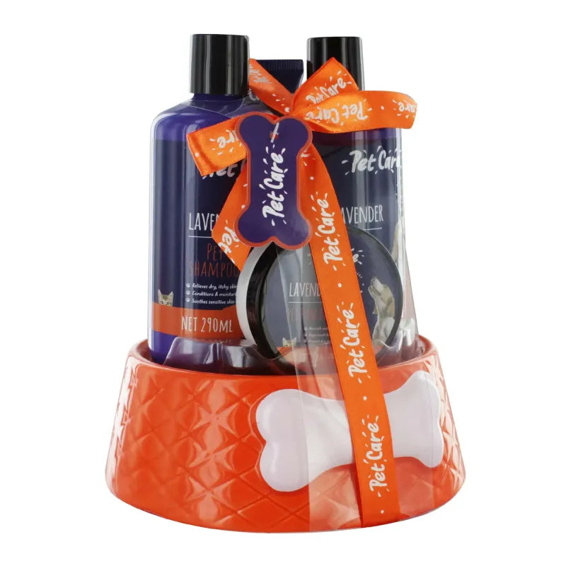 24Ck15 Pet Bowl 5Pce Gift Set X4 (Pack of 4)