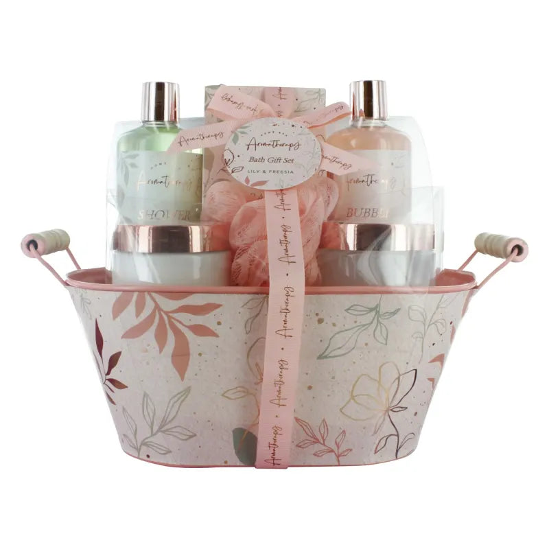 24Qh15 Lily & Freesia 7Pce Bucket Set X3 (Pack of 3)