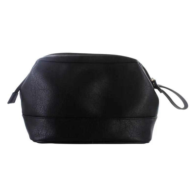 11489 Black Gents Toilet Bag (Pack of 3)