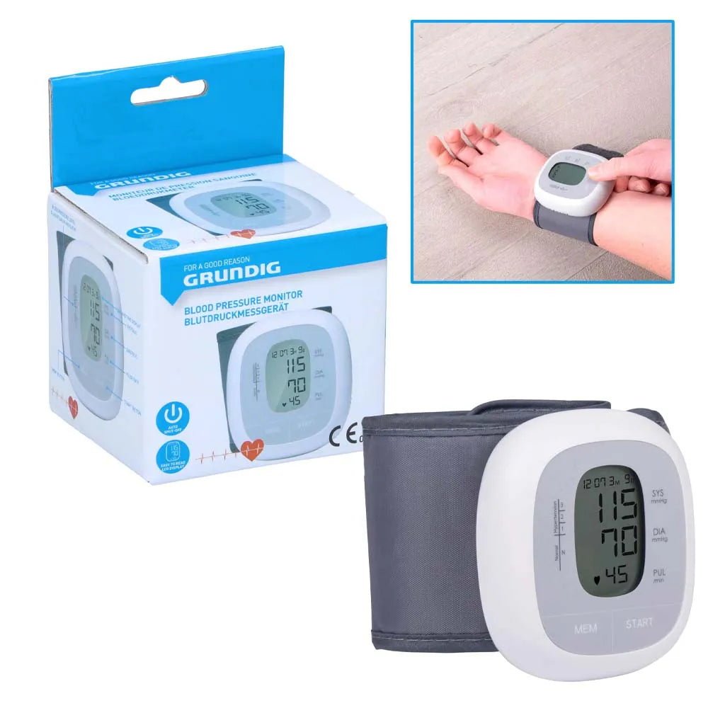 Grundig Blood Pressure Monitor Wrist (Pack of 3)