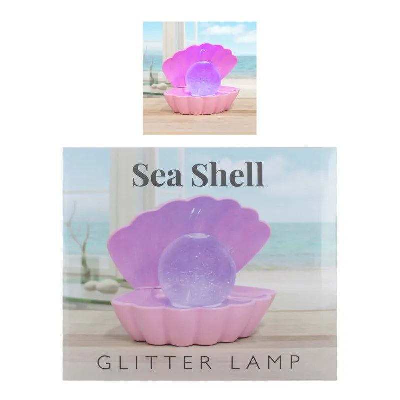 Pink Sea Shell Glitter Ball Lp49421 (Pack of 3)