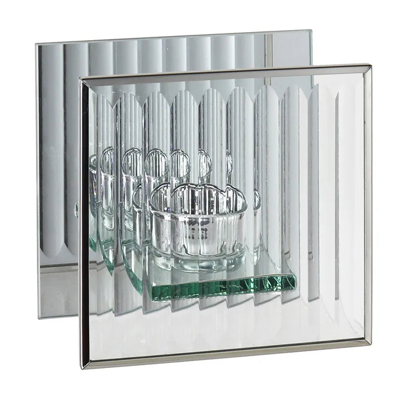 Lp48583 Silver Glass Tealite Holder (Pack of 3)