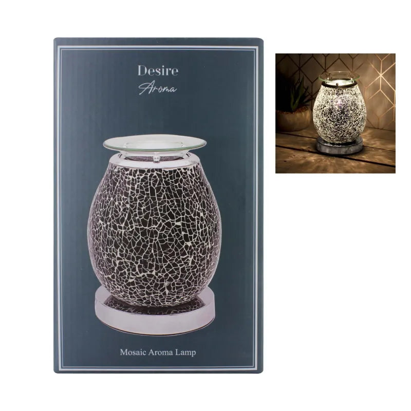 Lp46378 Desire Black Mosaic Aroma Lamp (Pack of 3)