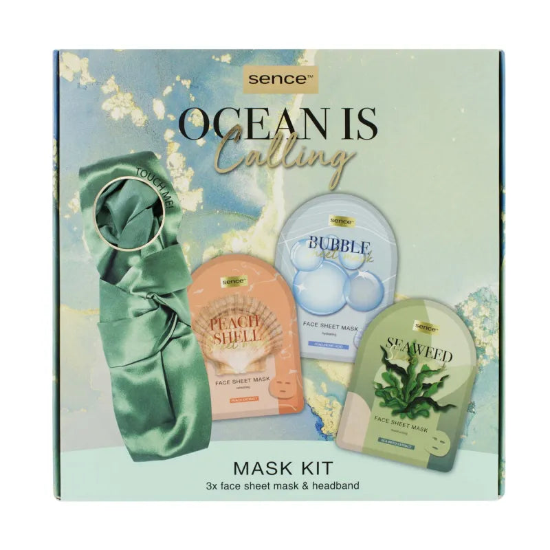 Sence Ocean Is Calling Face Mask & Headband Set (Pack of 6)