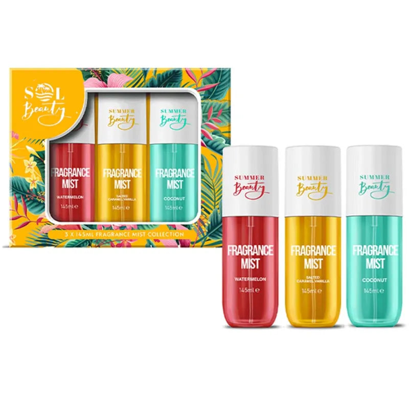 Sol Beauty 3Xfragrance Mist Collection Set (Pack of 12)