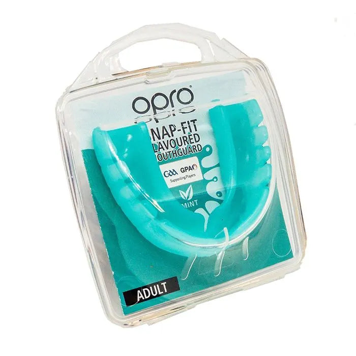 Opro Adult Snap Fit Mouth Guard Mint Green (Gum Shield) (Pack of 3)