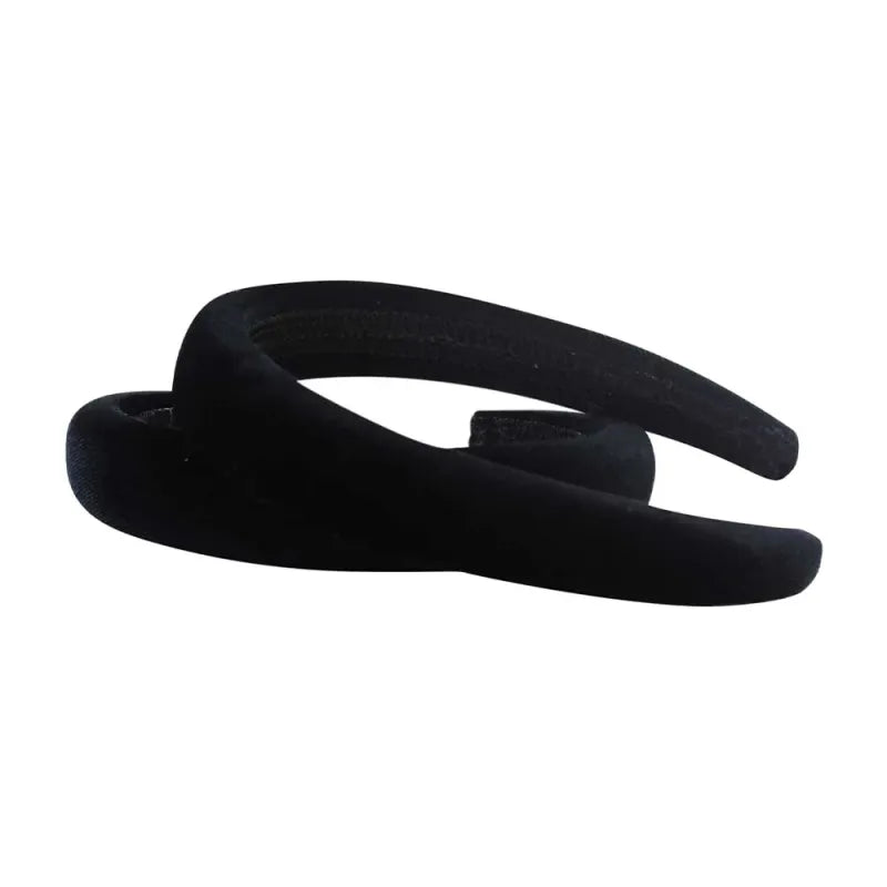 Black Velvet Padded H/Band (Pack of 3)