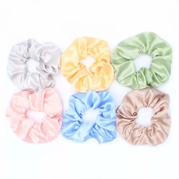 7530 Molly & Rose Pastel Scrunchy Satin (Pack of 6)