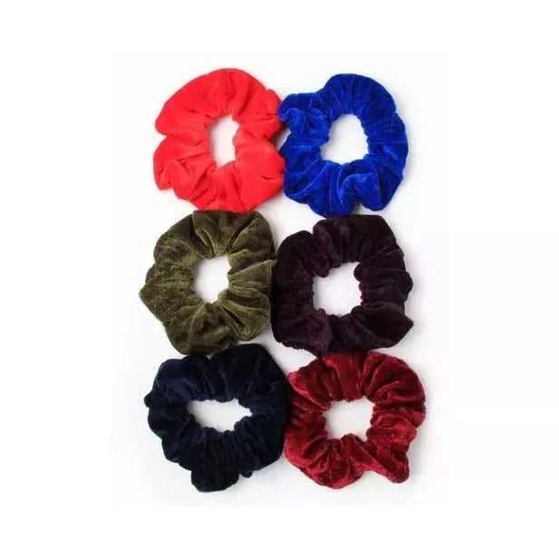 7283 Molly & Rose Velvet Scrunchy School (Pack of 6)