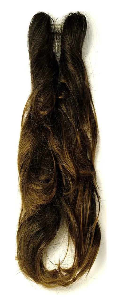 60431 Curly Brown Comb Extension (Pack of 6)