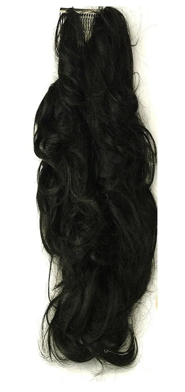 60432 Curly Blk Comb Extension (Pack of 6)