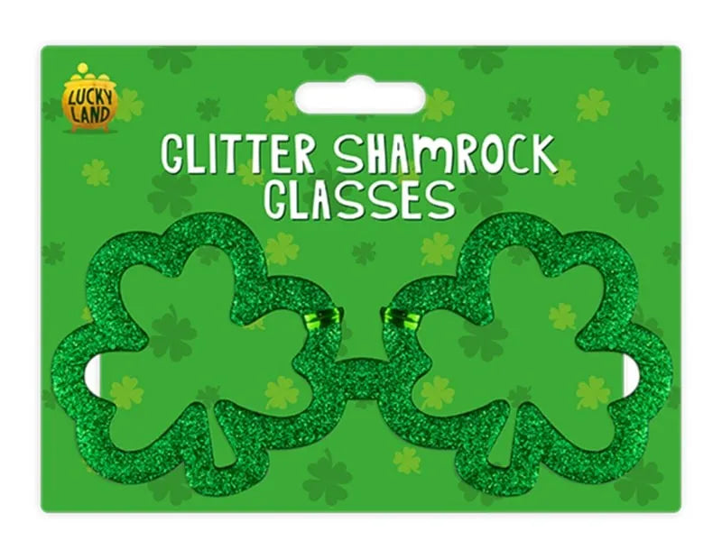 Pat6107 Paddys Day Shamrock Glasses (Pack of 6)