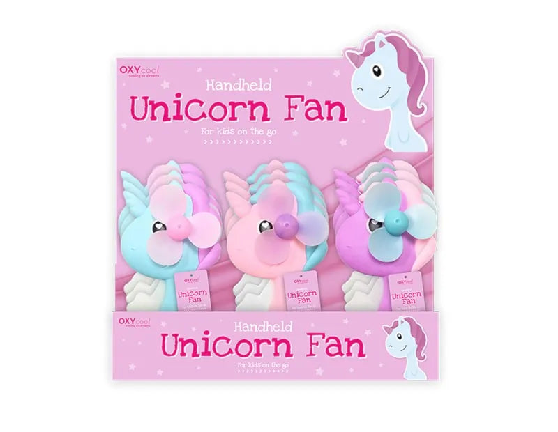 Sum11679Ob Unicorn Handheld Fan Disp X12 (Pack of 12)