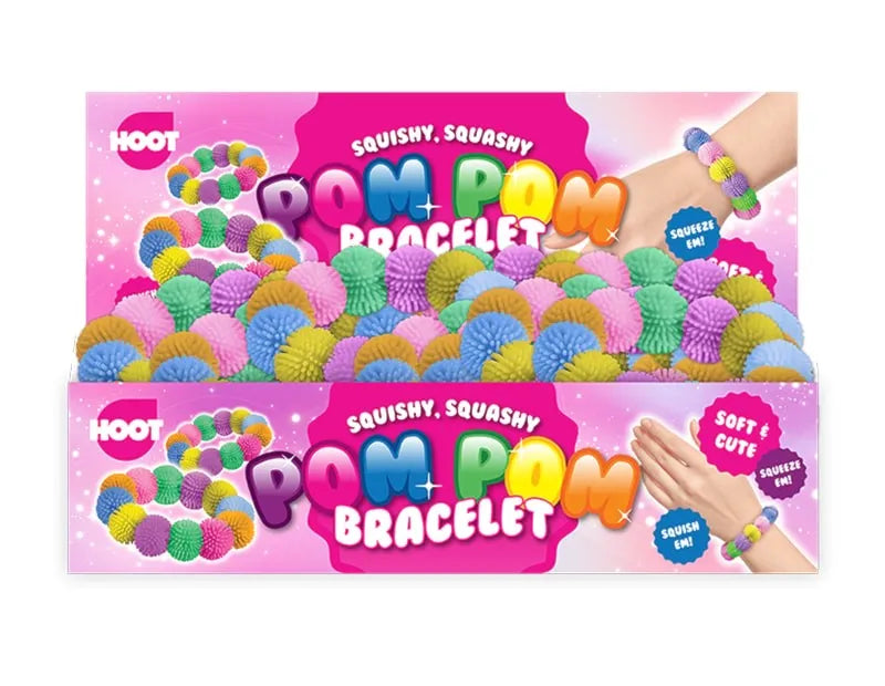 Toy11785 Pom Pom Bracelet Disp X 24 (Pack of 24)