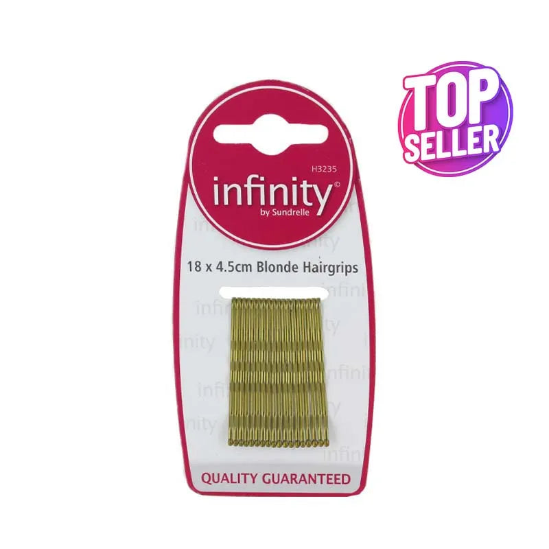 Infinity Blonde Hair Clips (Pack of 12)