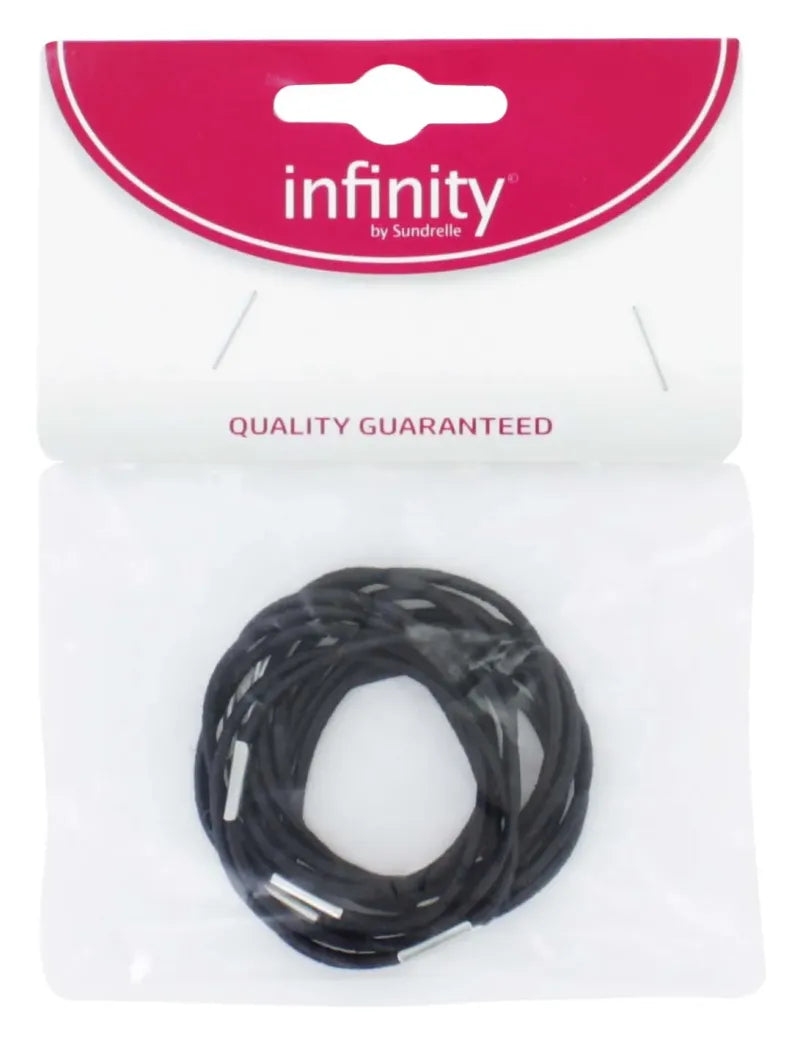 Black Bunch Elastics (Pack of 6)