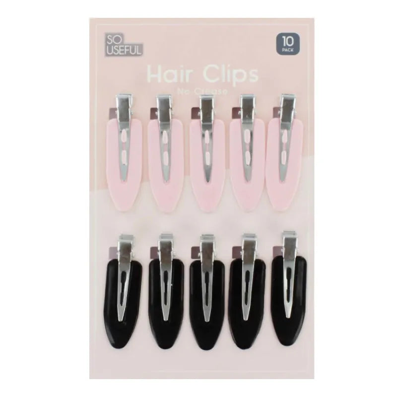 CDU8573 No Crease 10 Pack Hair Clips (Pack of 12)