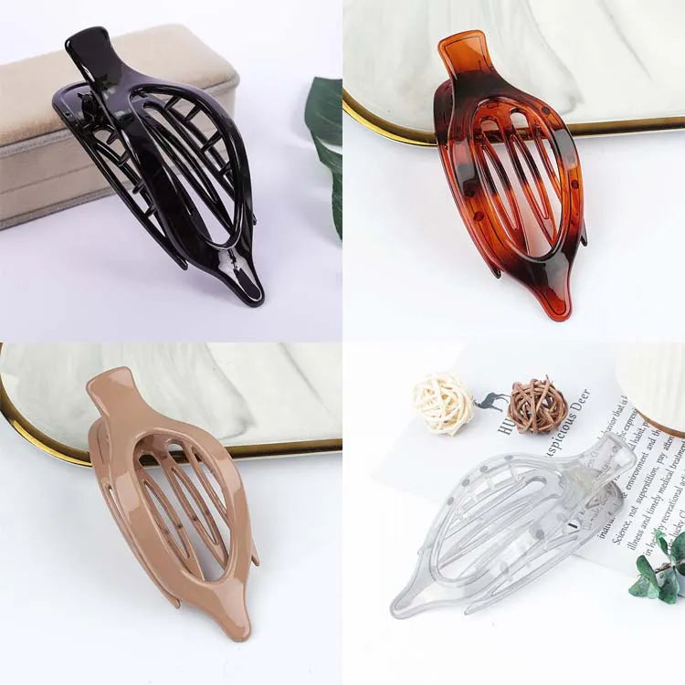 Oval Hair Clamp Comb (Pack of 6)