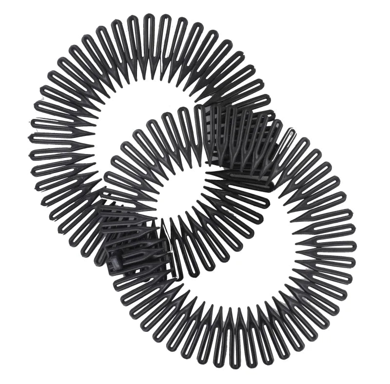Infinity Black Accordian Hair Bands 2S (Pack of 3)