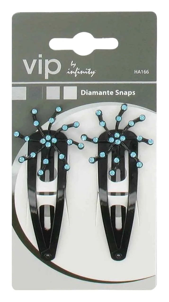 VIP Diamante Star Snaps 2S (Pack of 6)