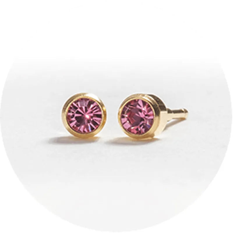 System 2000 Ear Studs Oct Gold X 12 (Pack of 12)