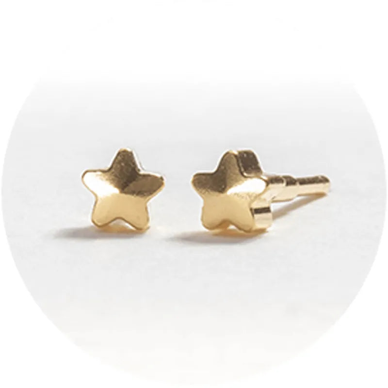 System 2000 Ear Studs Gold Star X12 (Pack of 12)