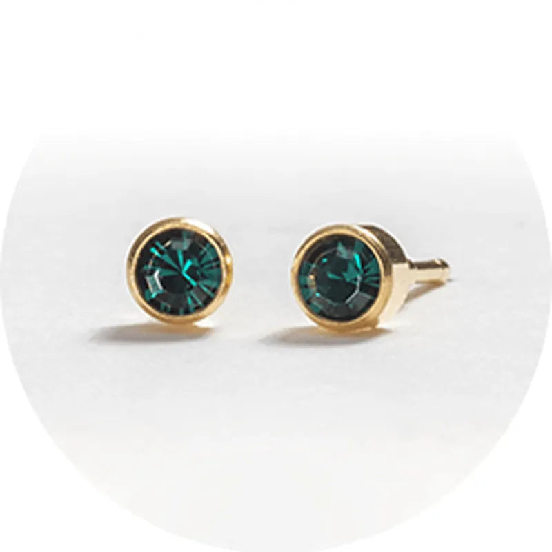 System 2000 Ear Studs May Gold X 12 (Pack of 12)