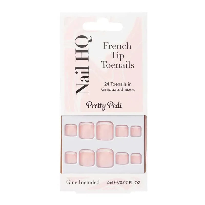 Nail Hq French Tip False Toenails 80 45 419 (Pack of 6)