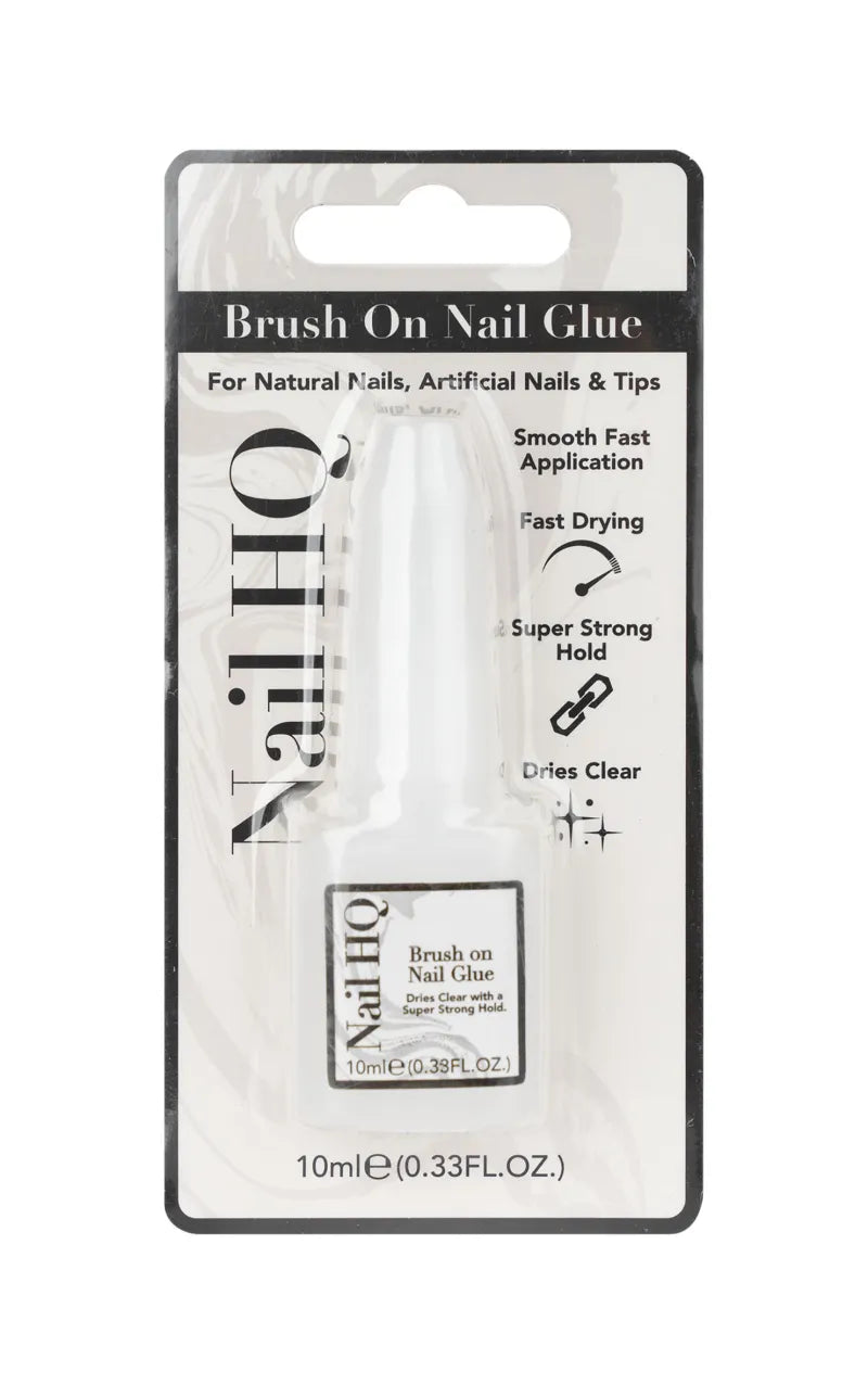 Nail Hq Brush On Nail Glue 10ML 80 45 384 (Pack of 6)