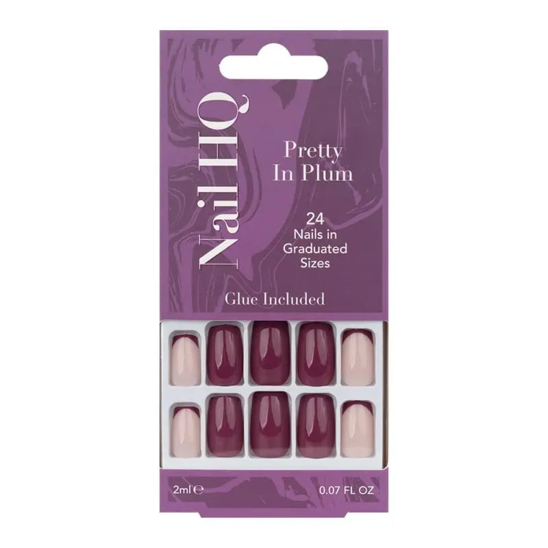 Nail Hq False Nails Pretty In Plum 80 45 388 (Pack of 6)
