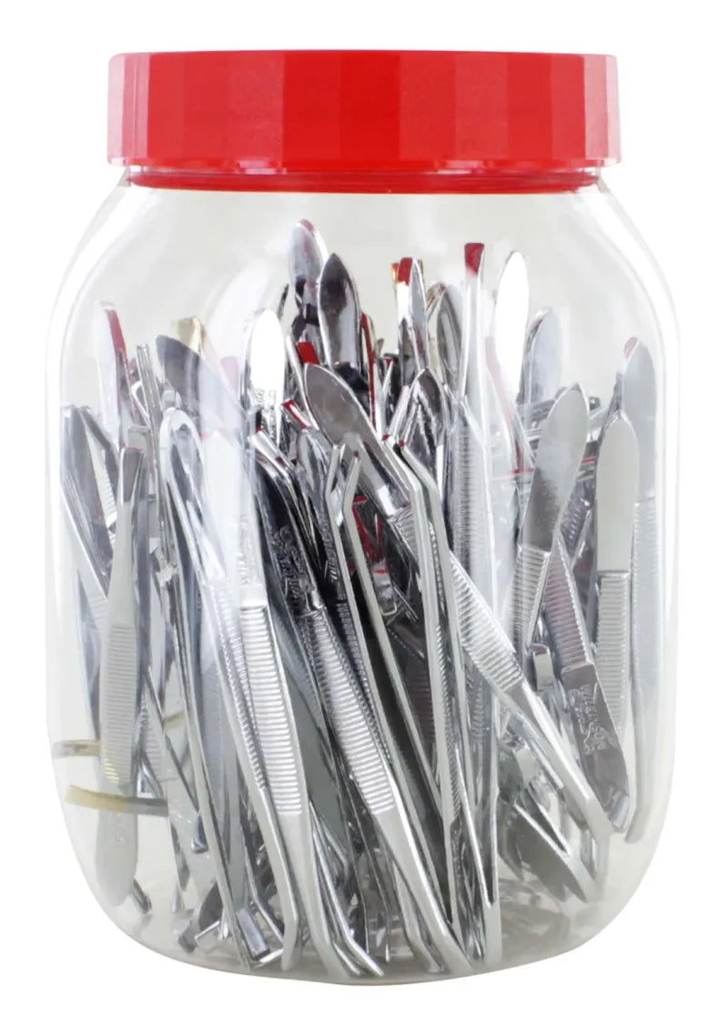 Mixed Tweezers In Tub X96 (Pack of 96)