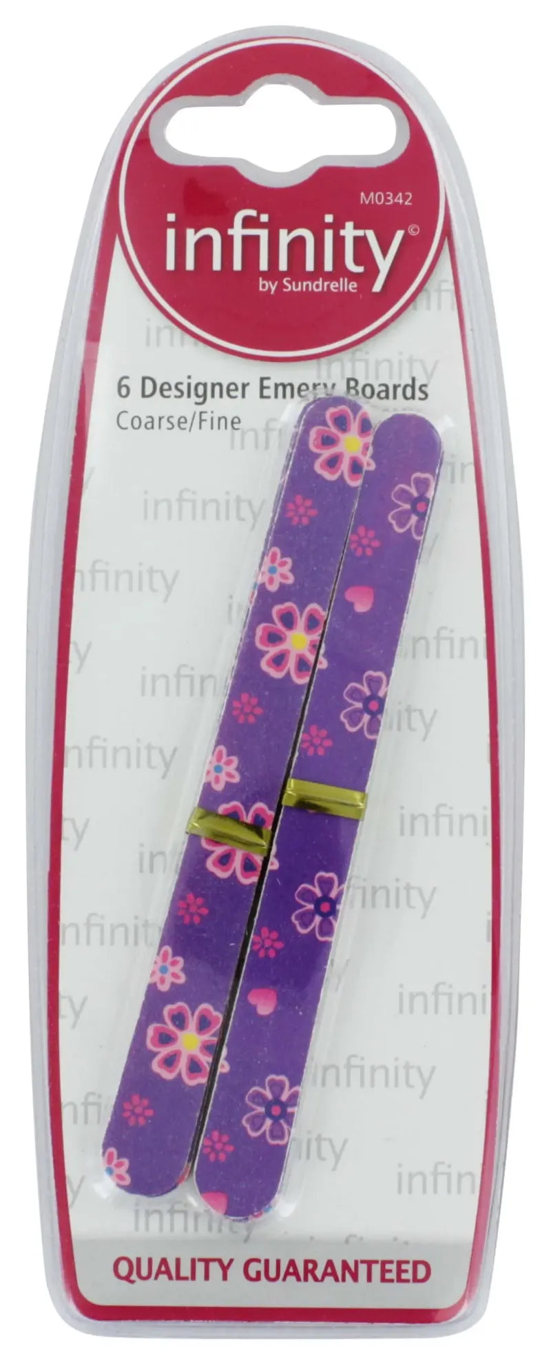 Infinity 6 Designer Emery Boards (Pack of 6)