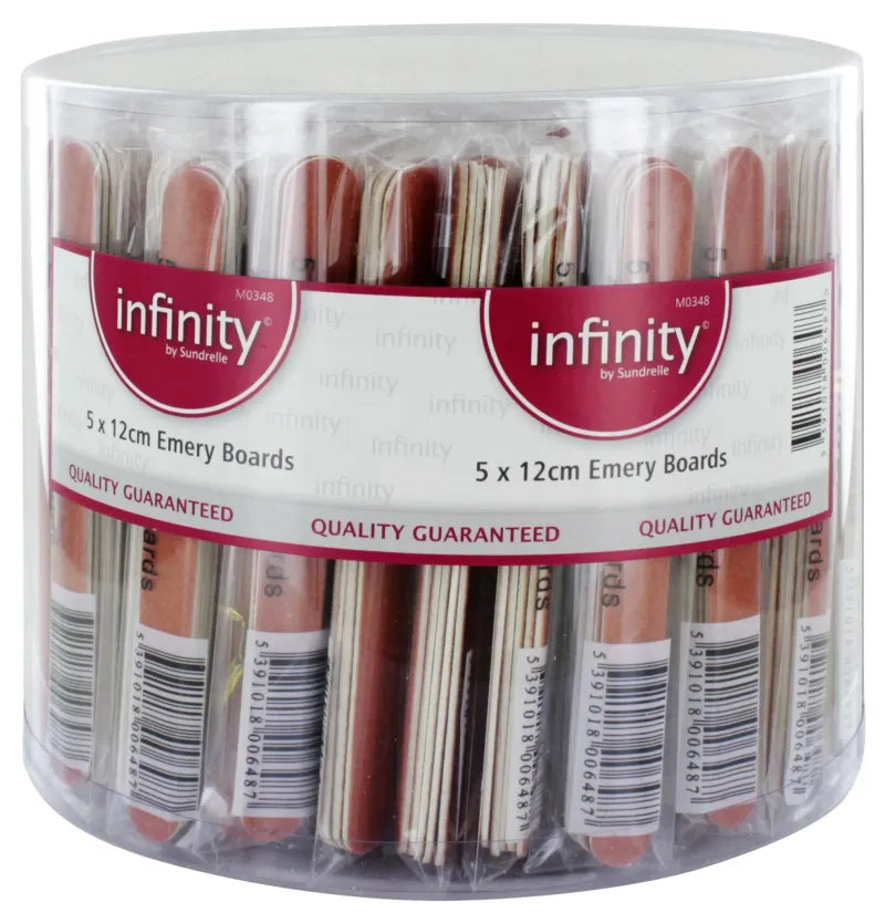 Infinity Emery Boards In Tub X100 (Pack of 100)