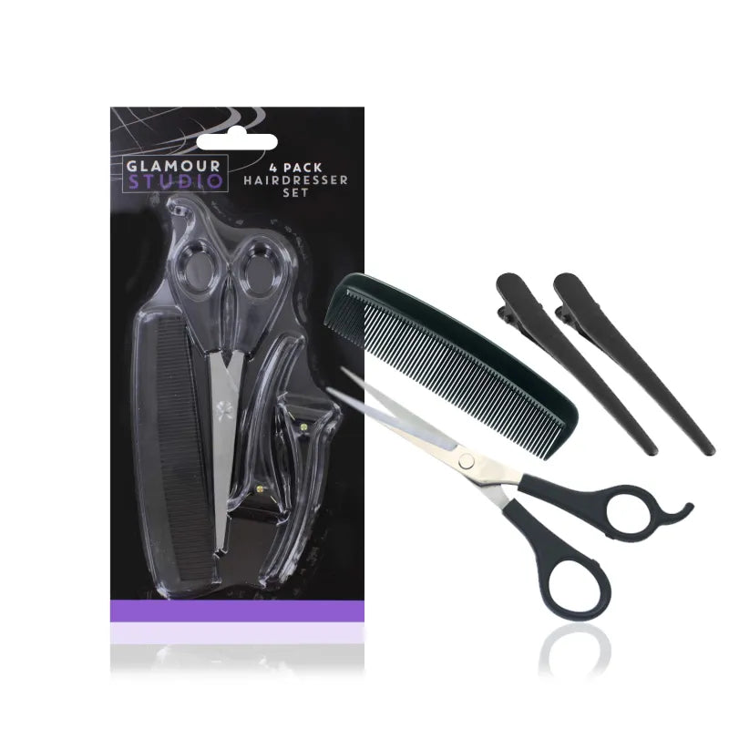 Glamour 4Pce Hairdresser Set (Pack of 6)