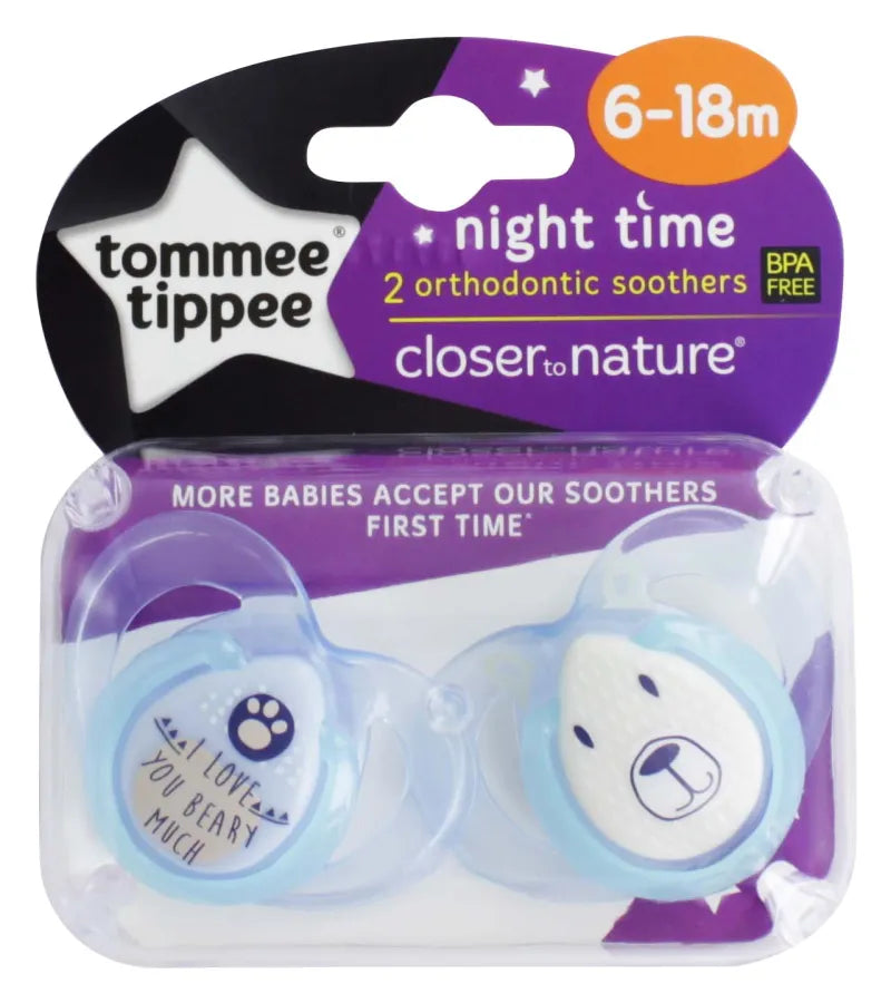 43336299 Ctn Night Soothers 6-18 X3 (Pack of 3)