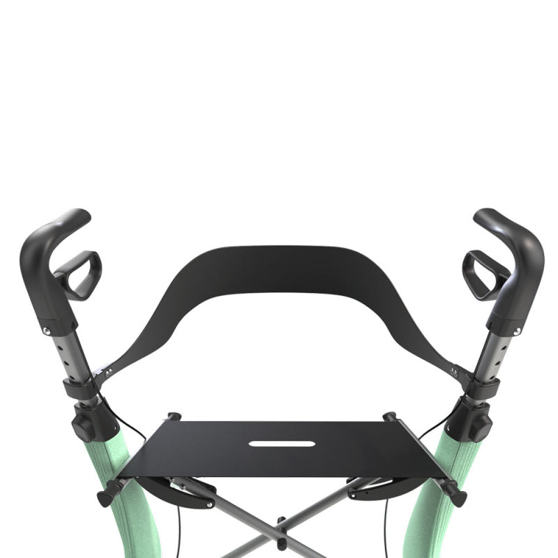 byACRE Nordic Pioneer Backrest - Close-Up on Glacier Green Rollator